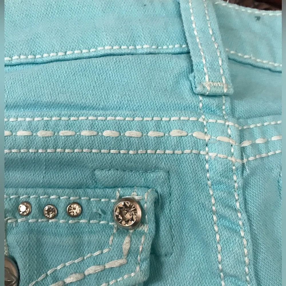 Miss Me girls 14 aqua shorts